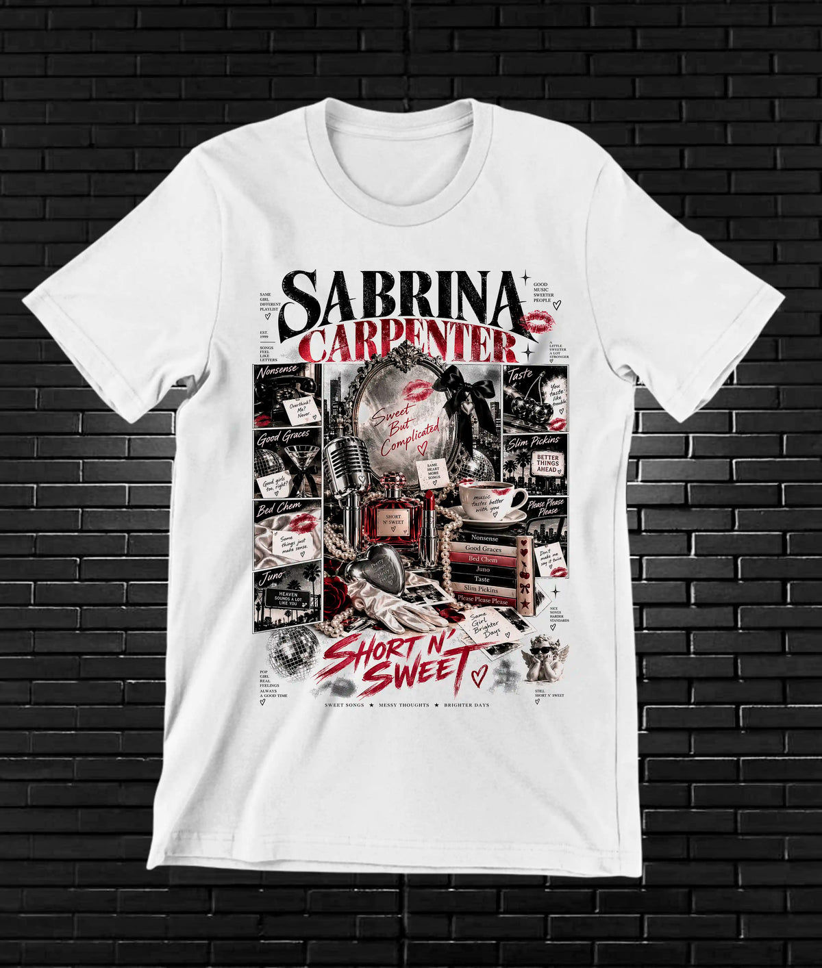 Camiseta Sabrina Carpenter CAMINE - CAVOX Blanco
