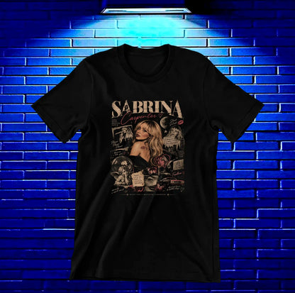 Camiseta Sabrina Carpenter CAMINE - NIVRA Negro
