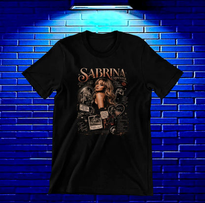 Camiseta Sabrina Carpenter CAVEN - BAREN Negro