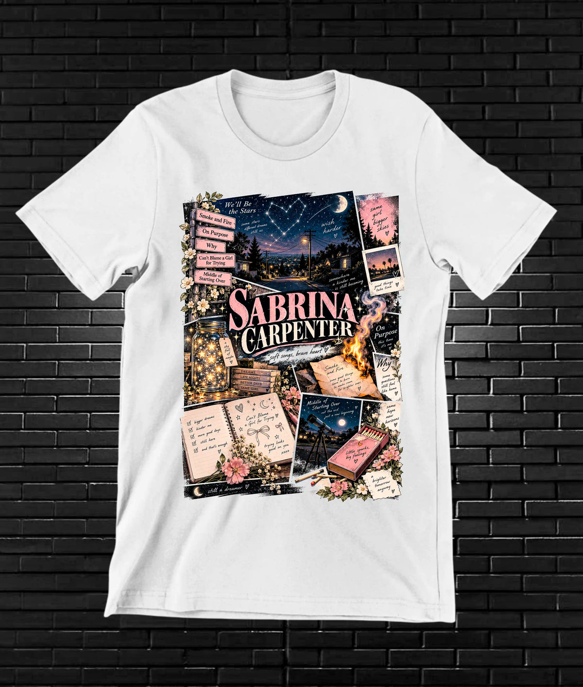 Camiseta Sabrina Carpenter MELAR - BANIX Blanco