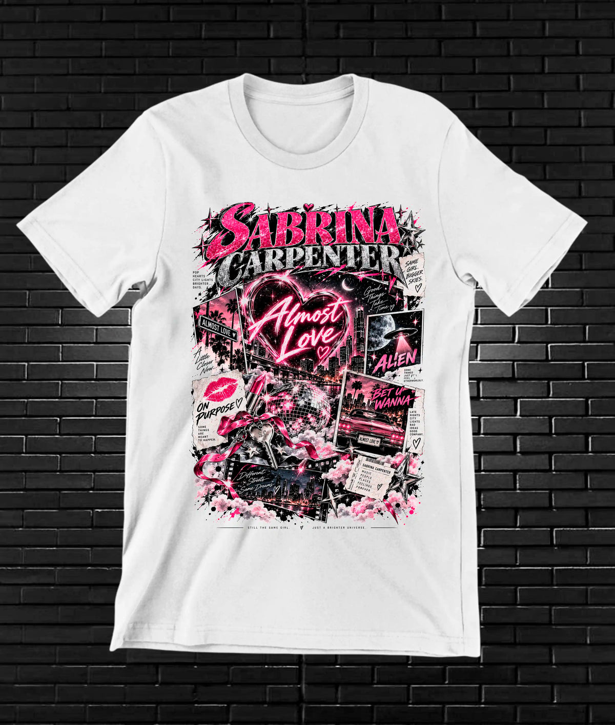 Camiseta Sabrina Carpenter MELAR - BAREN Blanco