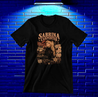 Camiseta Sabrina Carpenter MERAK - BAREN Negro