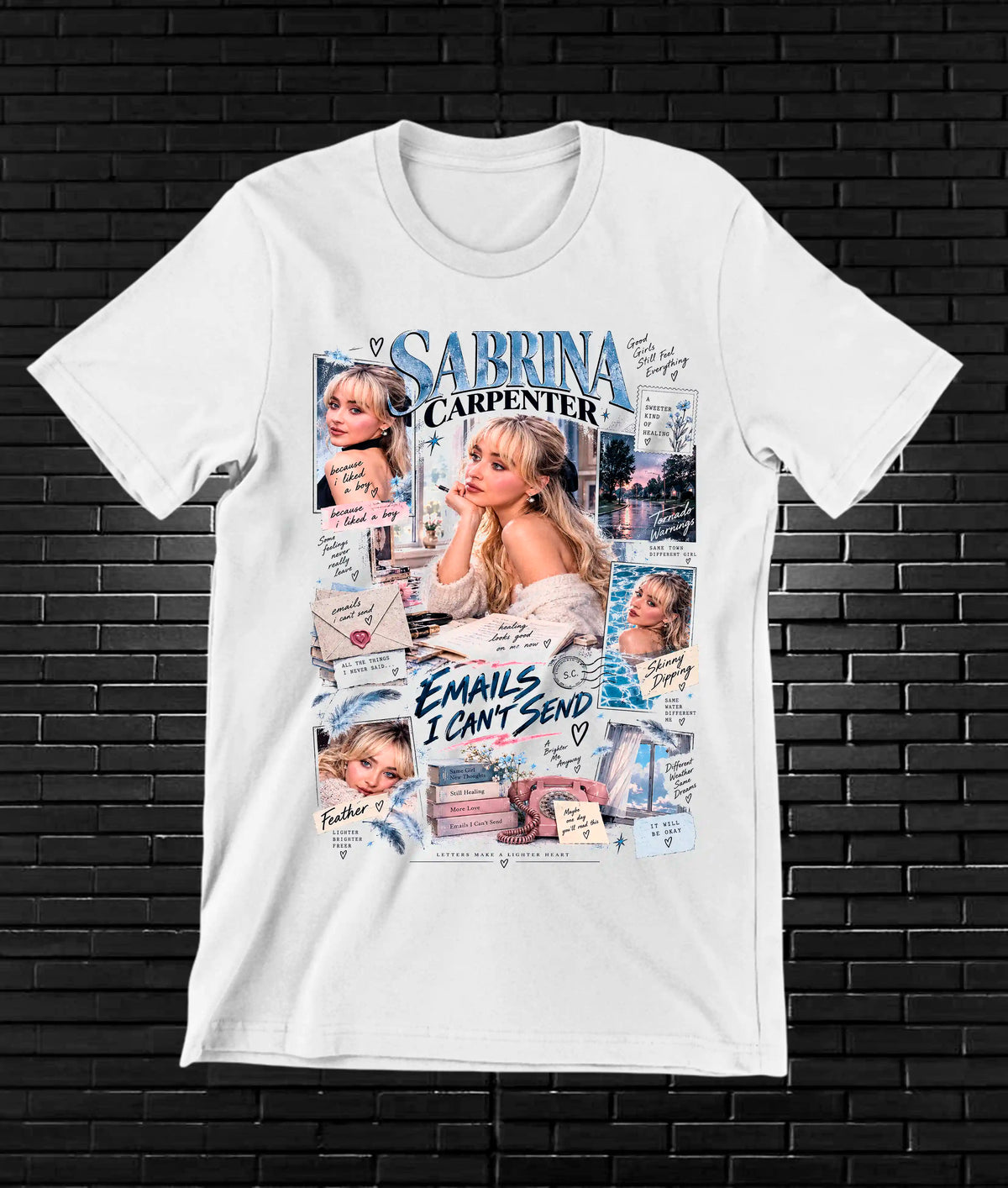 Camiseta Sabrina Carpenter NIREN - BANIX Blanco