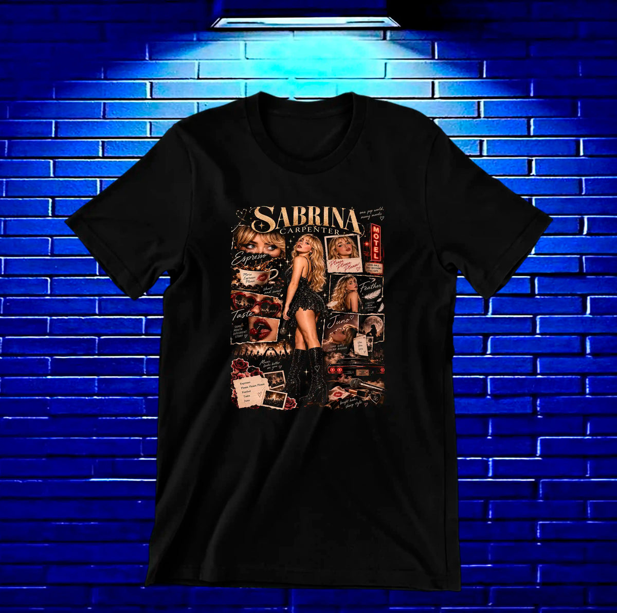 Camiseta Sabrina Carpenter NIREN - BANIX Negro