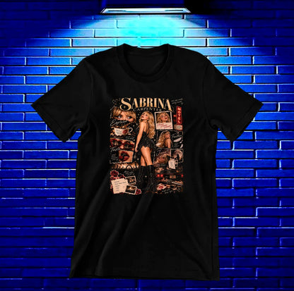 Camiseta Sabrina Carpenter NIREN - BANIX Negro