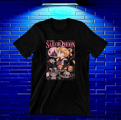 Camiseta Sailor Moon BALOR - BANIX Negro