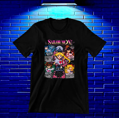Camiseta Sailor Moon BALOR - MERON Negro