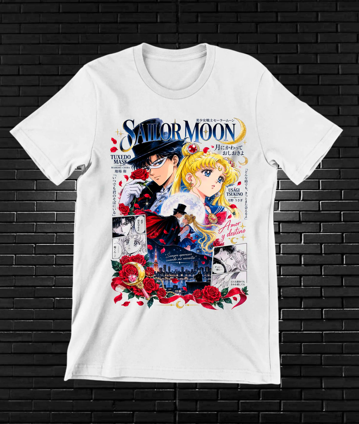 Camiseta Sailor Moon BALOR - NIVRA Blanco
