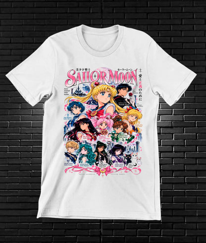 Camiseta Sailor Moon CAVEN - BAREN Blanco