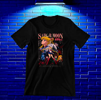 Camiseta Sailor Moon CAVEN - BAREN Negro