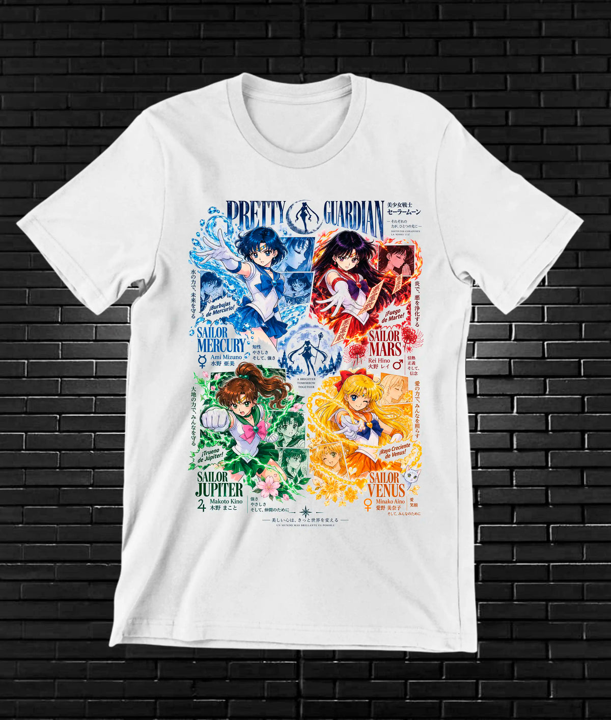 Camiseta Sailor Moon CAVEN - NIVRA Blanco