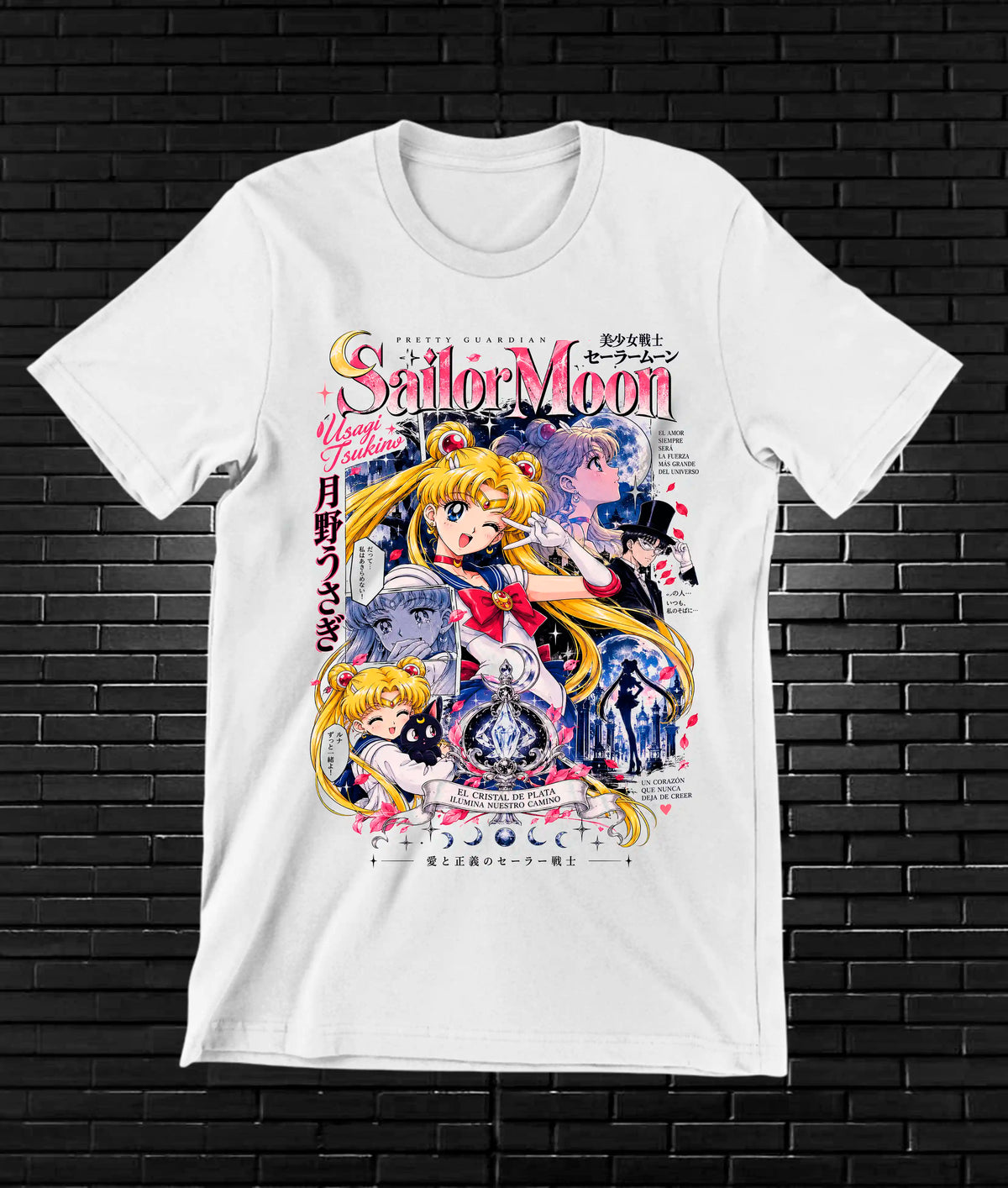 Camiseta Sailor Moon MELAR - MERON Blanco