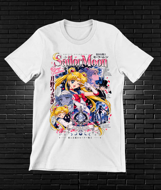 Camiseta Sailor Moon MELAR - MERON Blanco