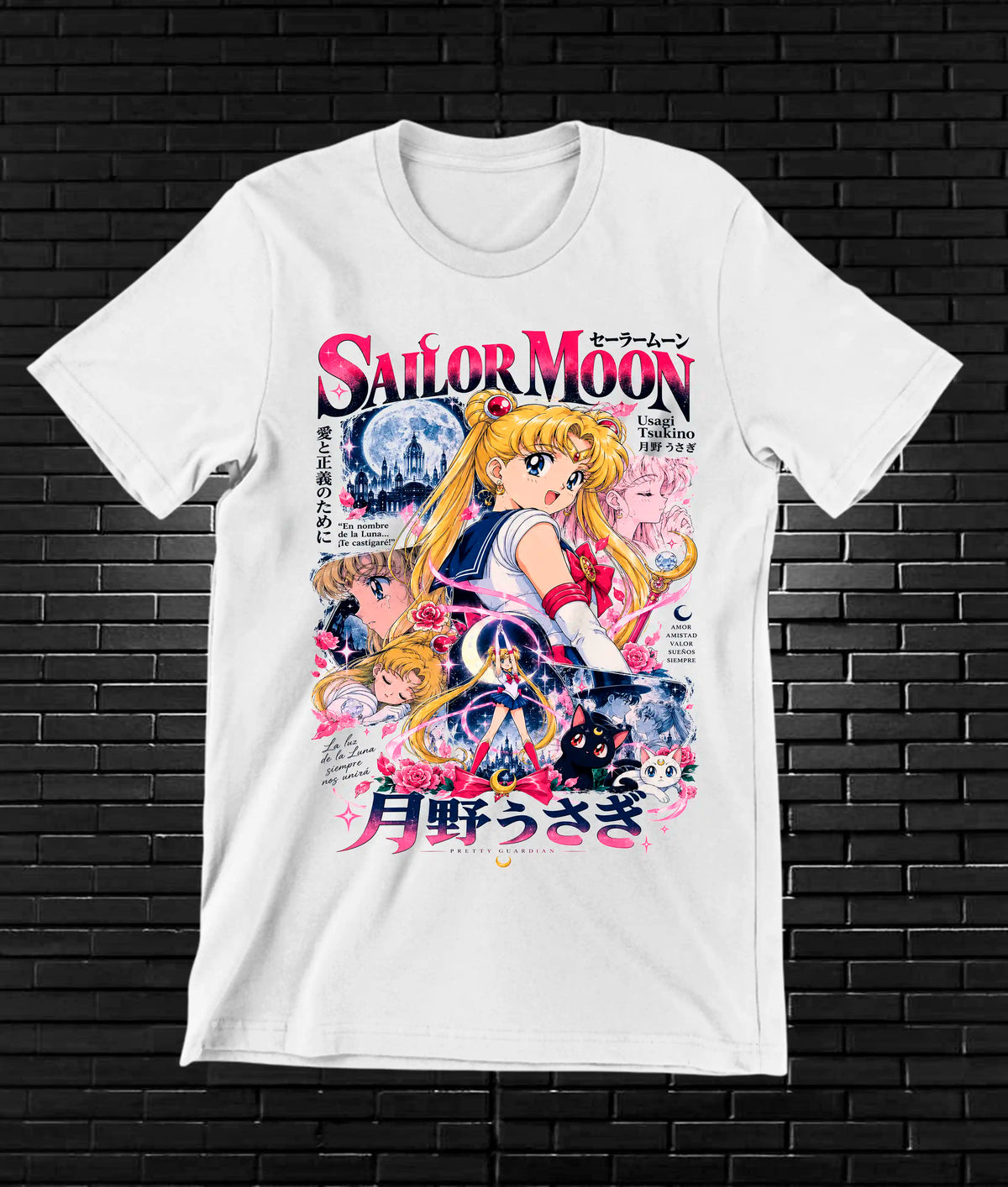 Camiseta Sailor Moon MELAR - NIVRA Blanco