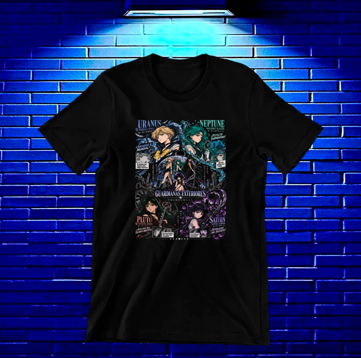 Camiseta Sailor Moon NIMOR - MERON Negro