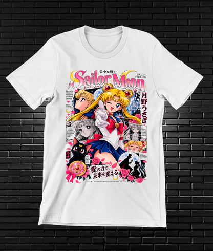 Camiseta Sailor Moon NIREN - BANIX Blanco