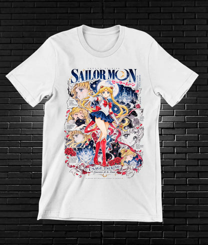 Camiseta Sailor Moon NIREN - BAREN Blanco
