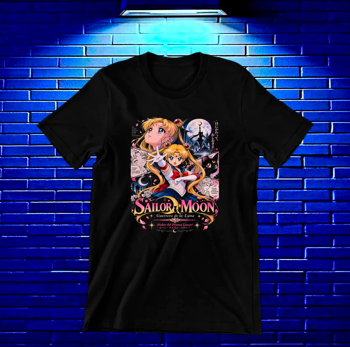 Camiseta Sailor Moon NIREN - BAREN Negro