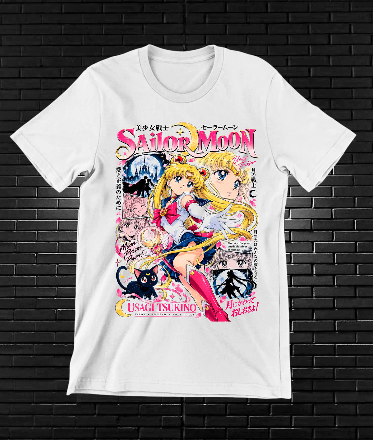 Camiseta Sailor Moon NIREN - CAVOX Blanco