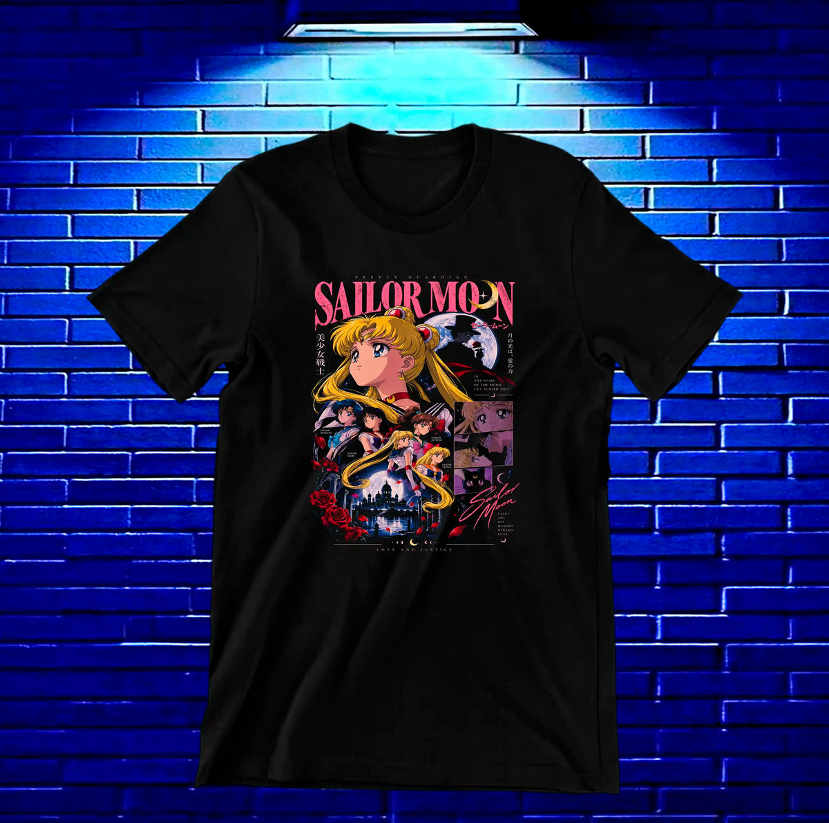 Camiseta Sailor Moon NIREN - CAVOX Negro