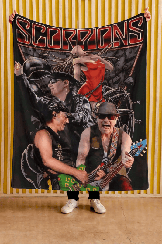 Cobija Scorpions – Banda y escorpión rojo