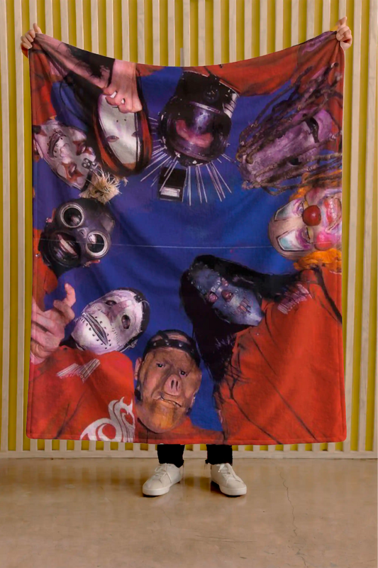 Cobija Slipknot – Banda · collage de máscaras