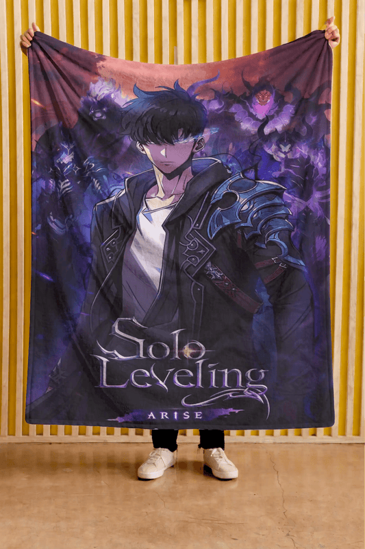 Cobija Solo Leveling – Jinwoo · retrato violeta
