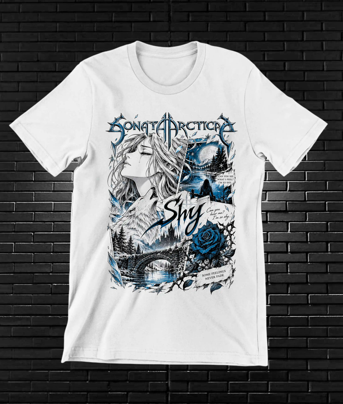 Camiseta Sonata Arctica BALOR CAVOX Blanco