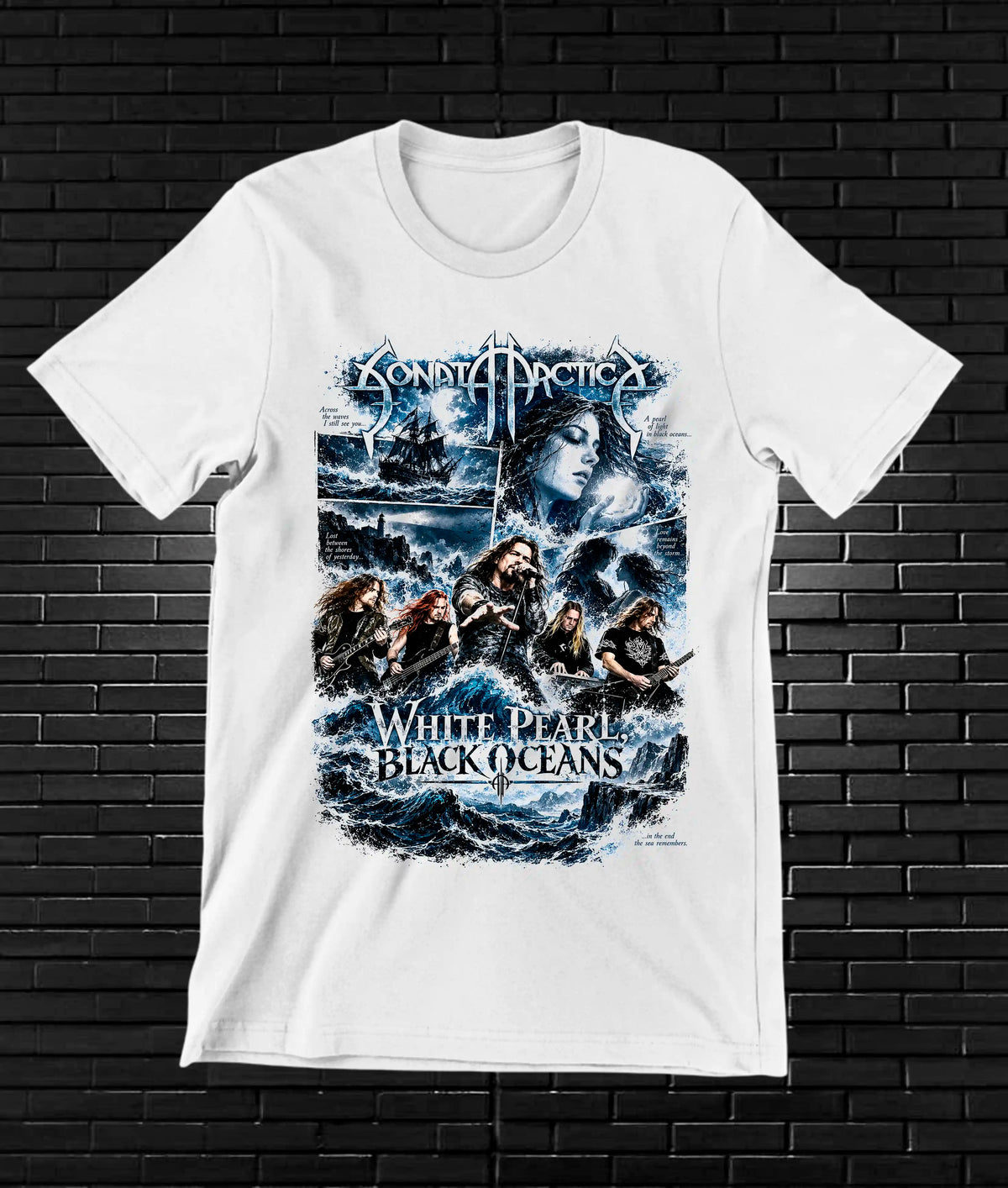 Camiseta Sonata Arctica BALOR MERON Blanco