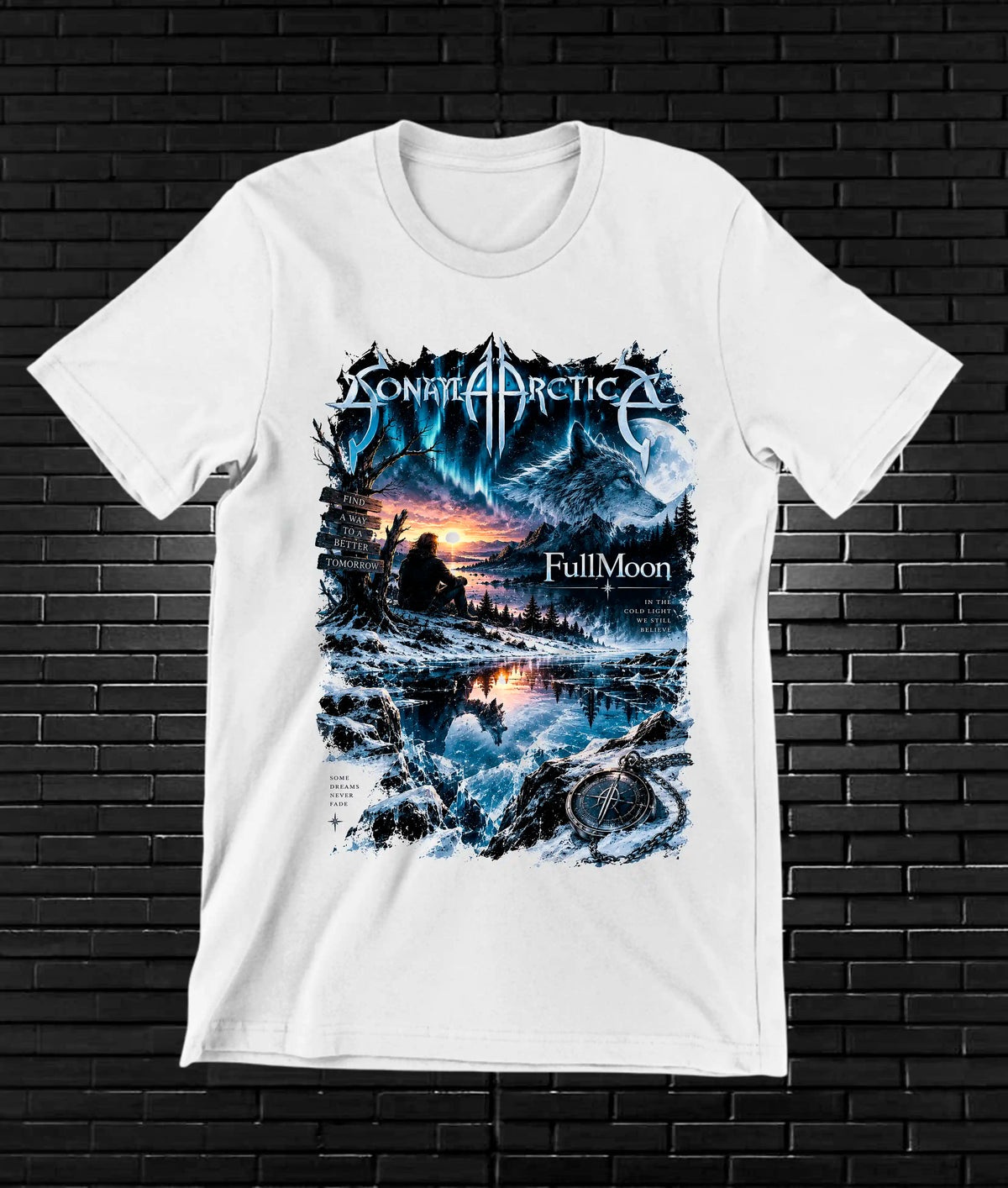 Camiseta Sonata Arctica BAMOR NIVRA Blanco