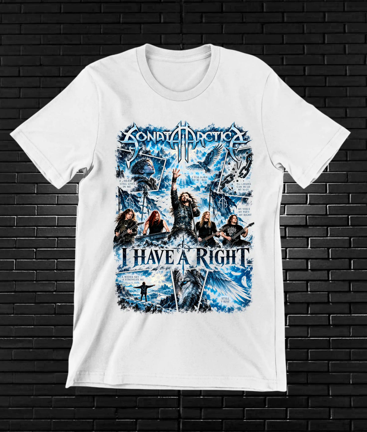 Camiseta Sonata Arctica BAXOR BAREN Blanco