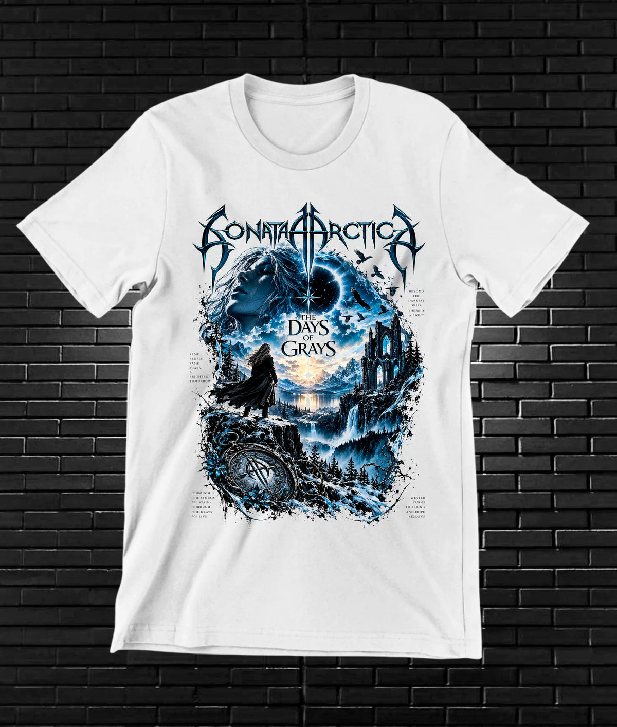 Camiseta Sonata Arctica BAXOR CAVOX Blanco