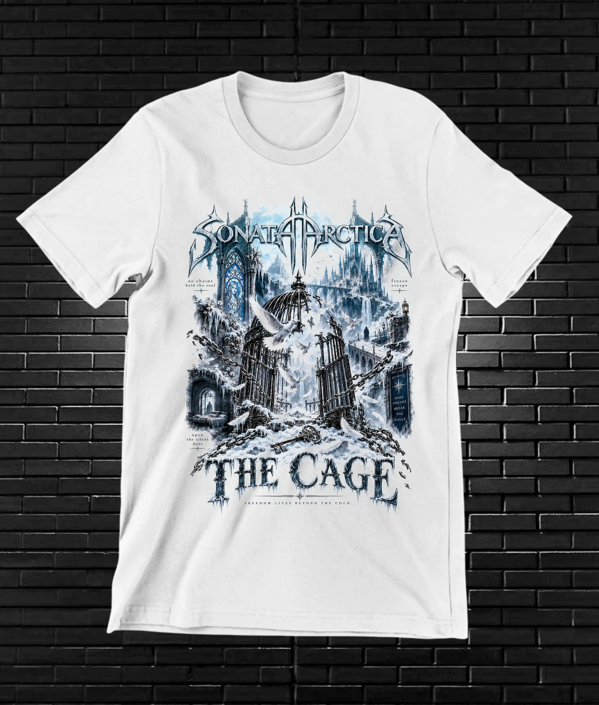 Camiseta Sonata Arctica BAXOR NIVRA Blanco