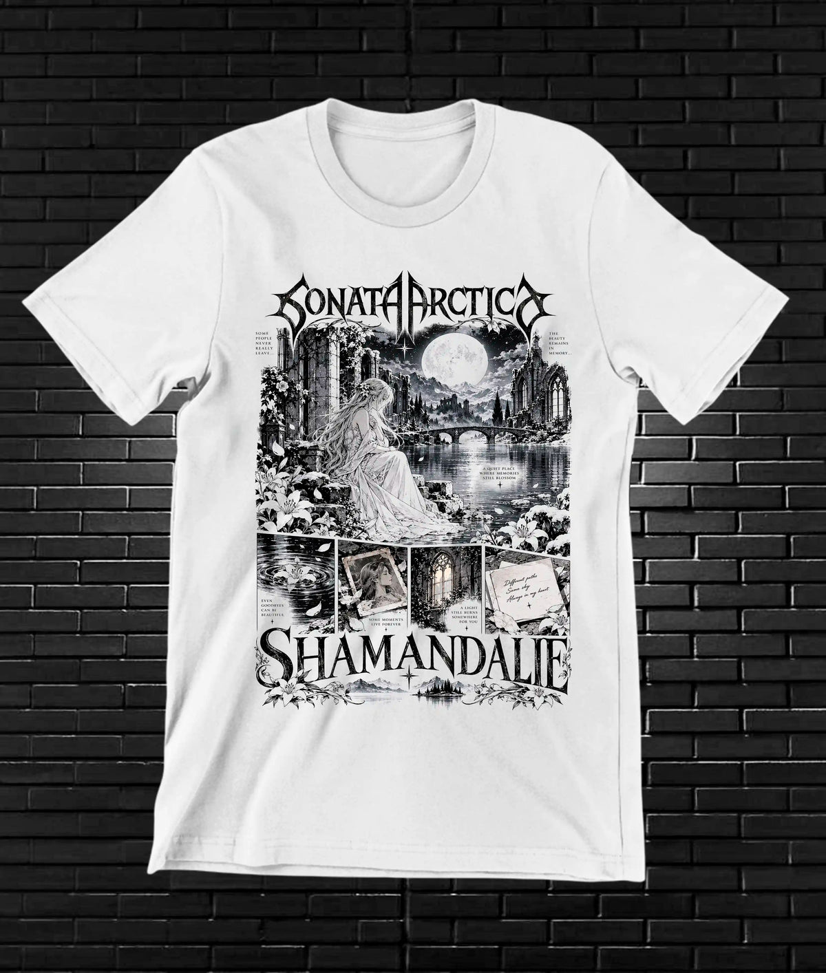 Camiseta Sonata Arctica CAMINE MERON Blanco