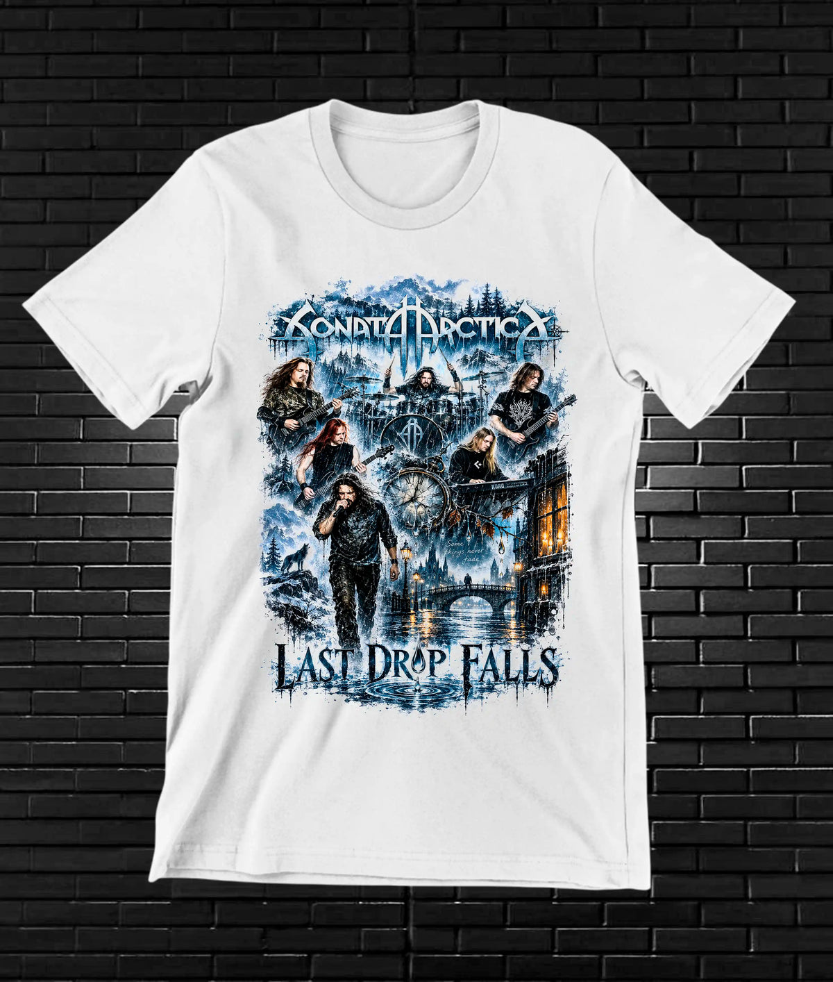 Camiseta Sonata Arctica CAMINE NIVRA Blanco