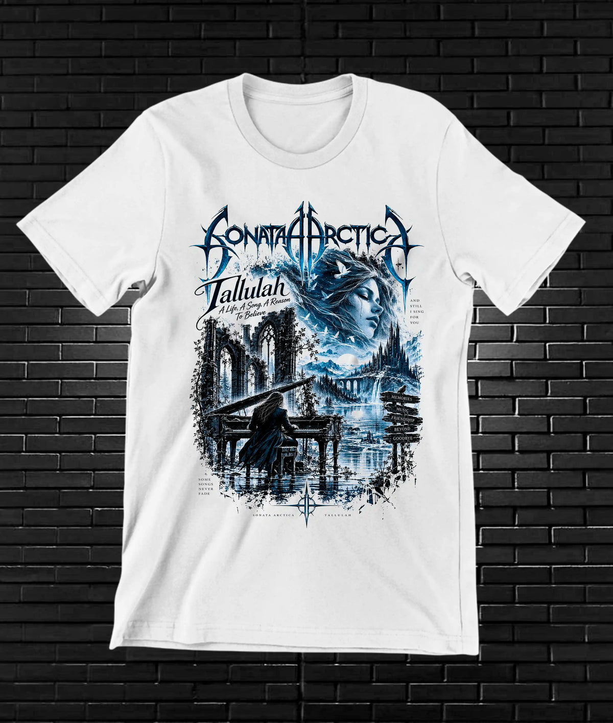 Camiseta Sonata Arctica MELAR CAVOX Blanco
