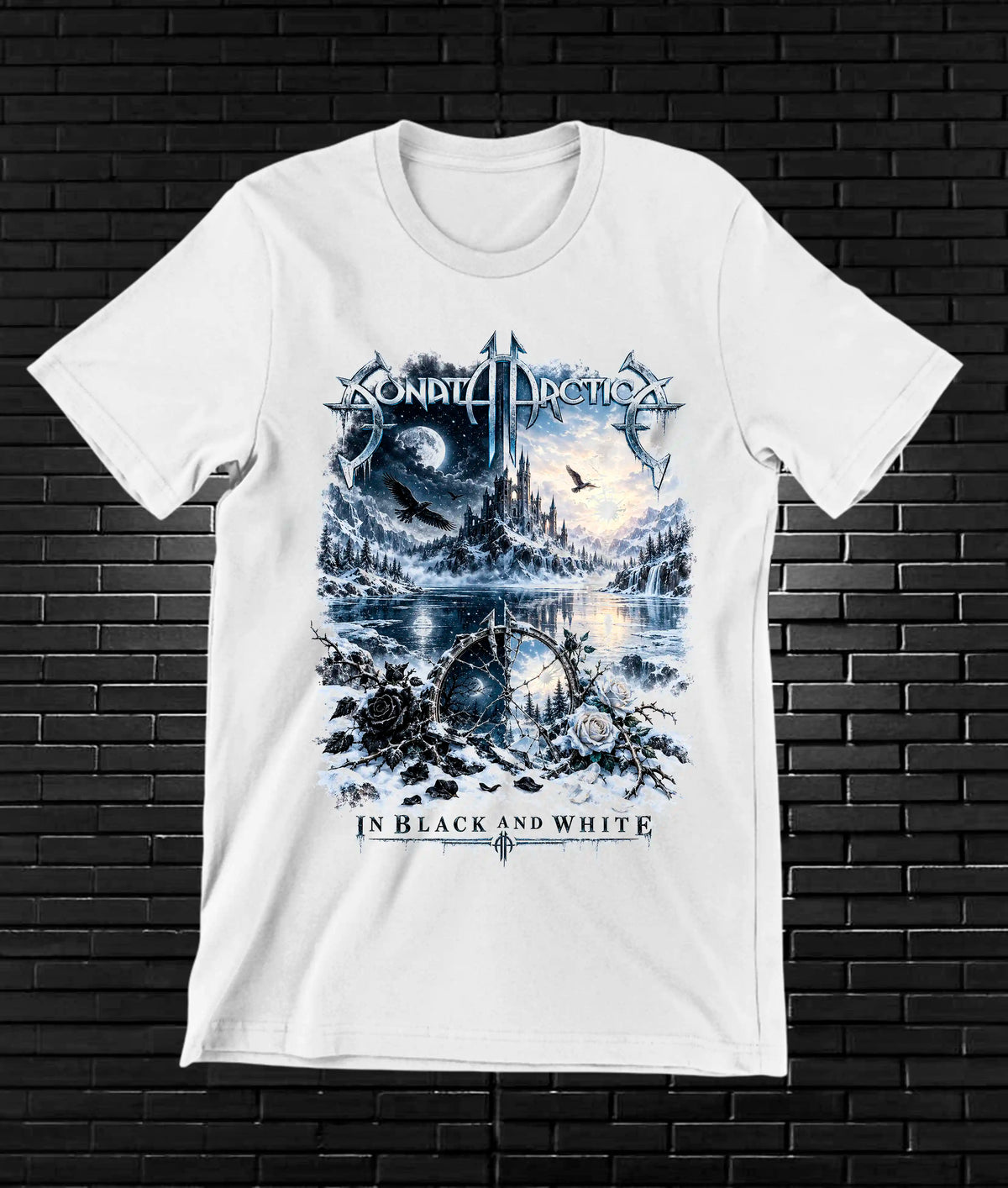 Camiseta Sonata Arctica MERAK BAREN Blanco