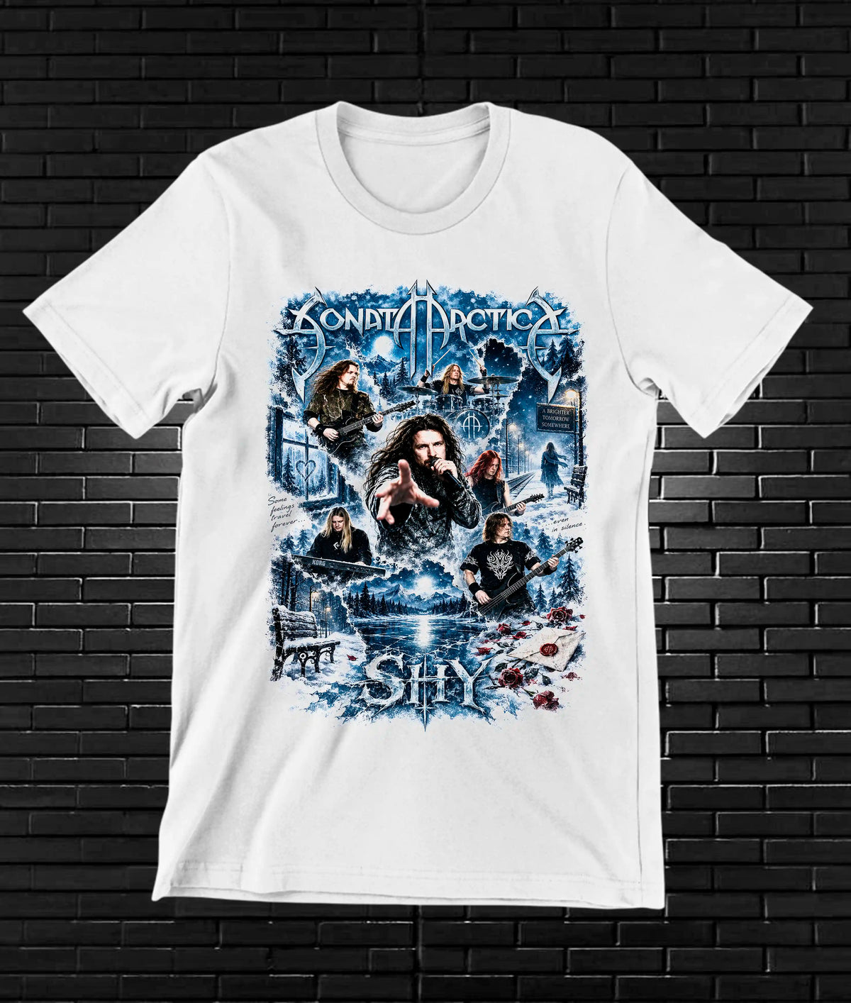 Camiseta Sonata Arctica MERAK MERON Blanco