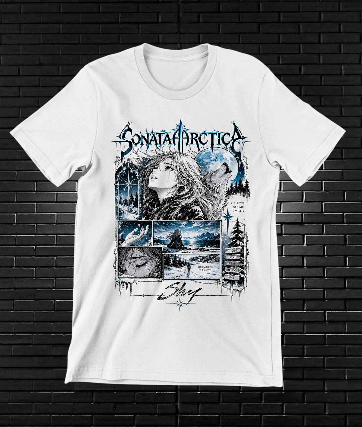 Camiseta Sonata Arctica NIREN BANIX Blanco