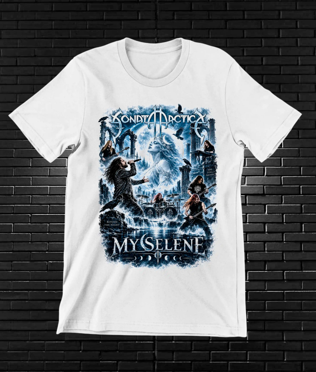 Camiseta Sonata Arctica NIREN CAVOX Blanco