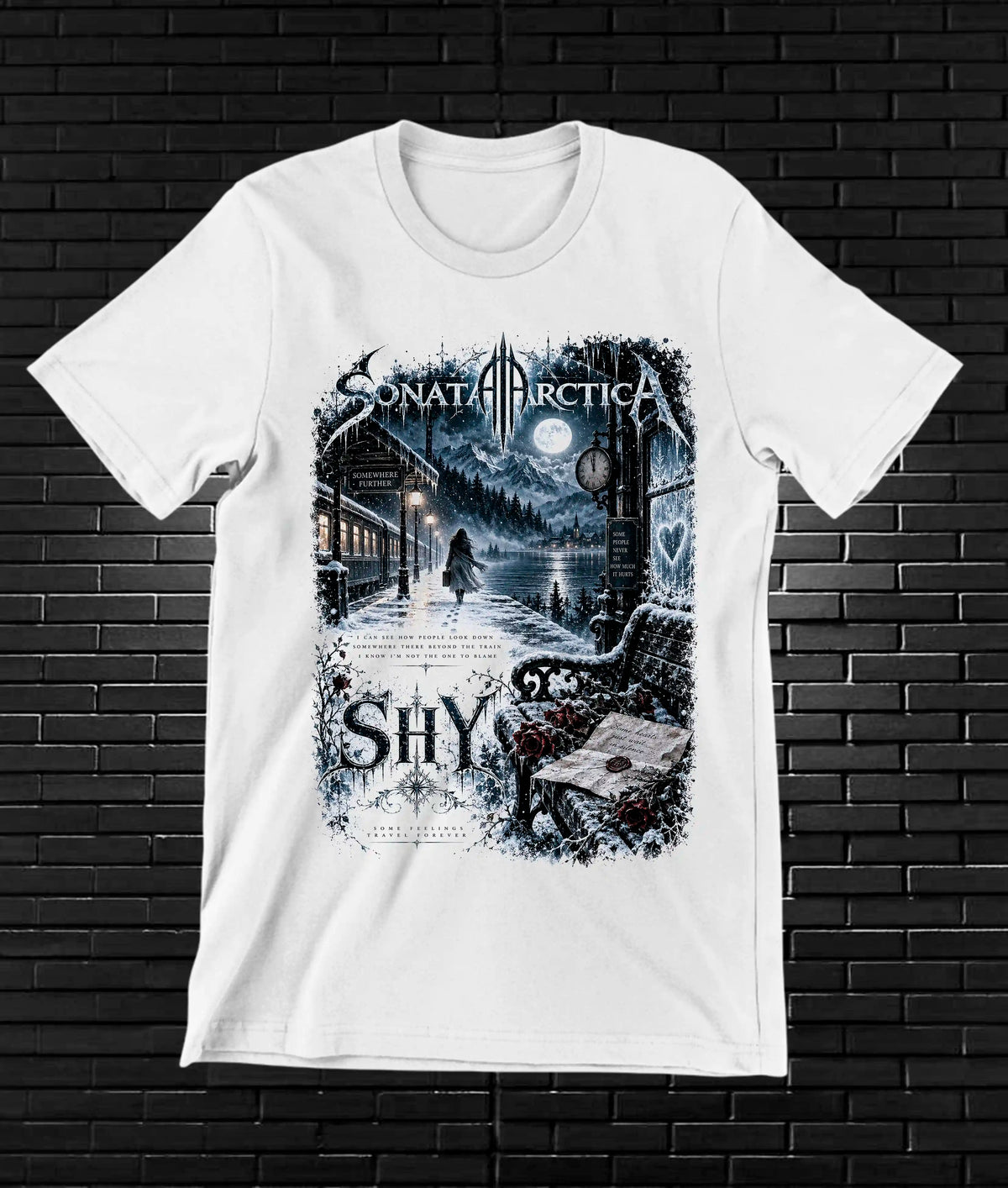 Camiseta Sonata Arctica NIREN MERON Blanco