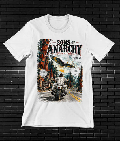 Camiseta Sons of Anarchy – BAMOR – Diseño CAVOX – Blanco