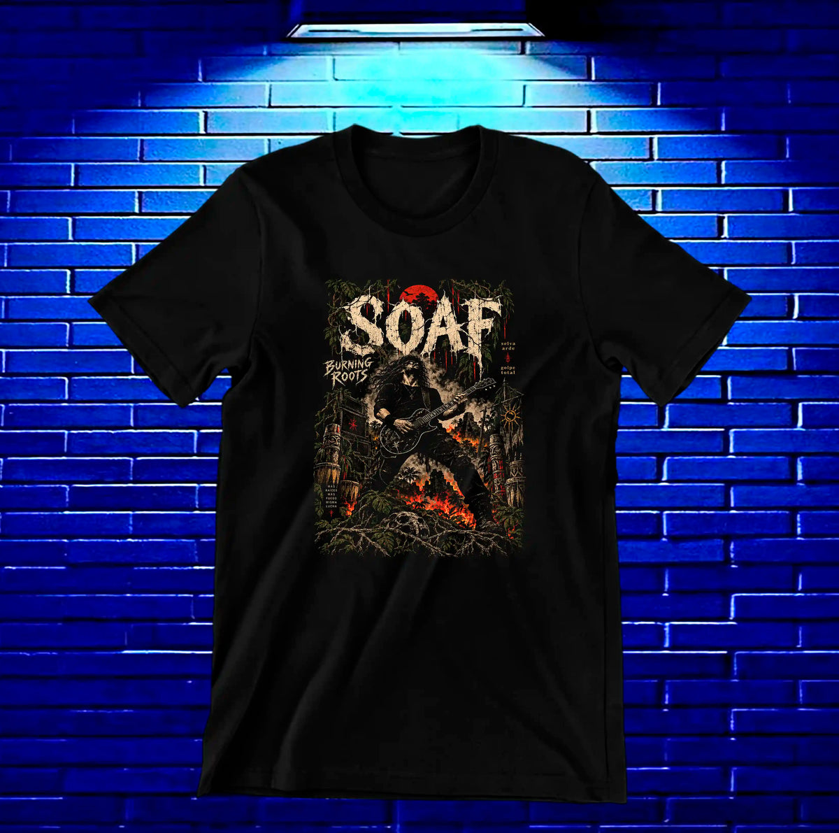 Camiseta Sons of Anarchy – BAMOR – Diseño MERON – Negro