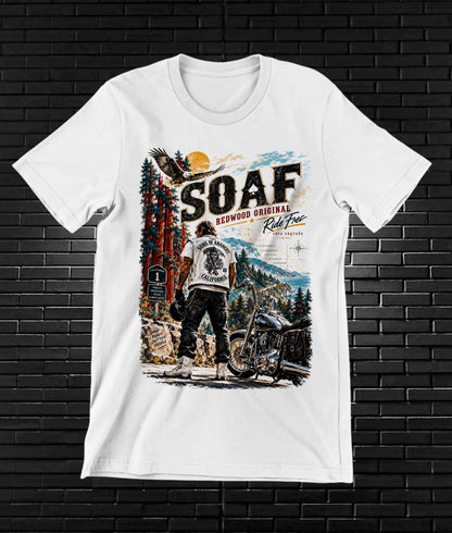 Camiseta Sons of Anarchy – BAMOR – Diseño NIVRA – Blanco