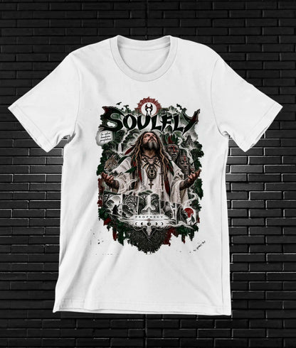 Camiseta Soulfly – BAMOR – Diseño BAREN – Blanco