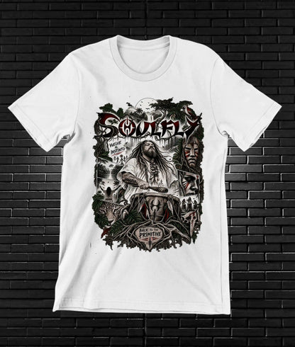 Camiseta Soulfly – BAMOR – Diseño NIVRA – Blanco