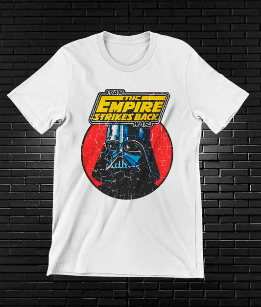 Camiseta Star Wars – The Empire Strikes Back · Darth Vader · Blanca