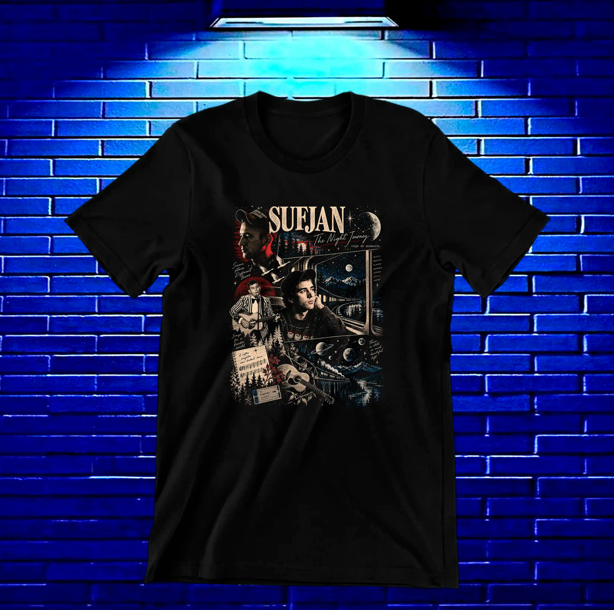 Camiseta Sufjan Stevens – BAMOR – Diseño BANIX – Negro