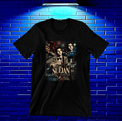 Camiseta Sufjan Stevens – BAMOR – Diseño BAREN – Negro