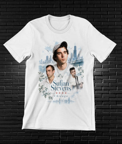 Camiseta Sufjan Stevens – BAMOR – Diseño CAVOX – Blanco